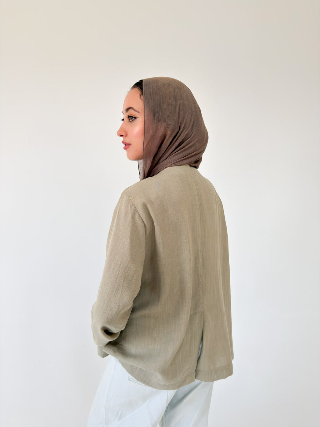 Olive Bloom Top